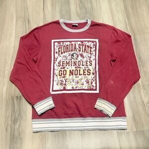 Stadium Athletics Florida State Seminoles Go Noles Sweatshirt XXL Garnet Red
